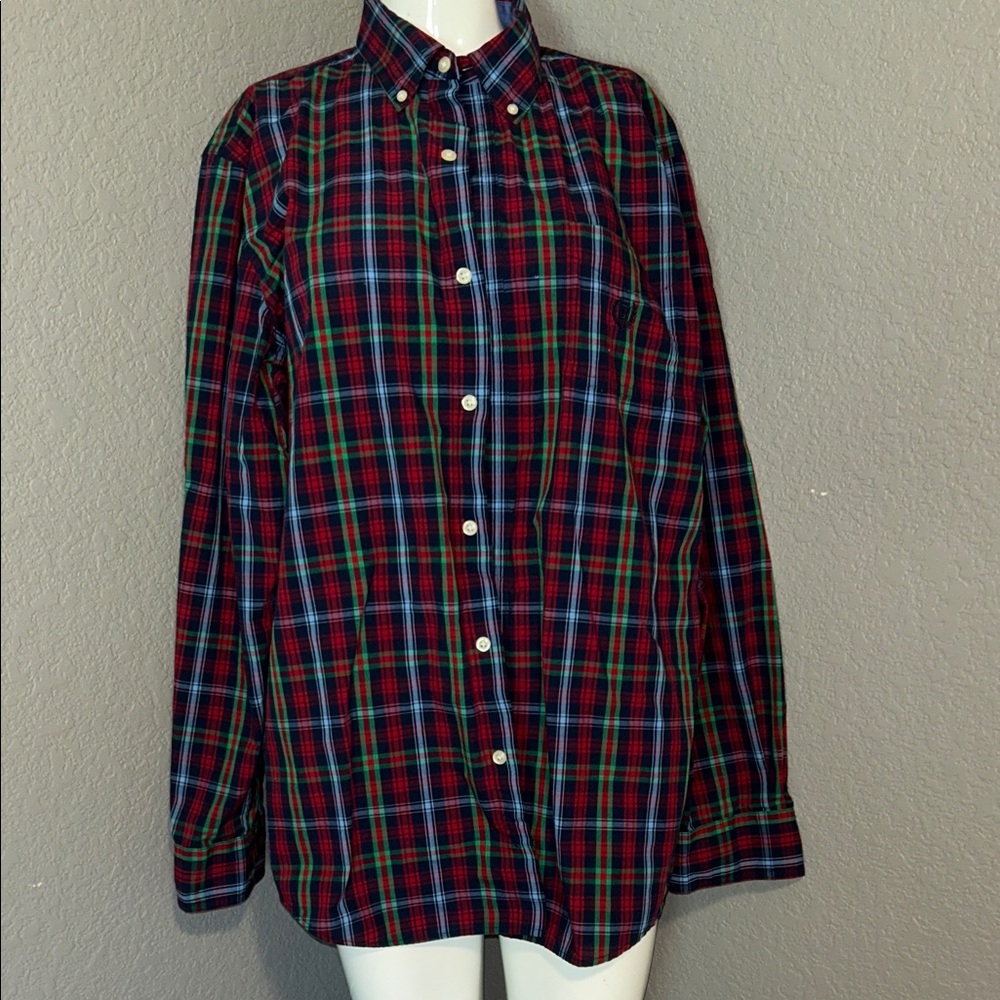 Men's Plaid Button-Down Shirt